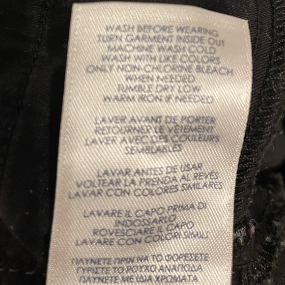 Chaps Black Stretch Jeans, straight leg, zip & button, slimming fit, sz 16 - Picture 11 of 15